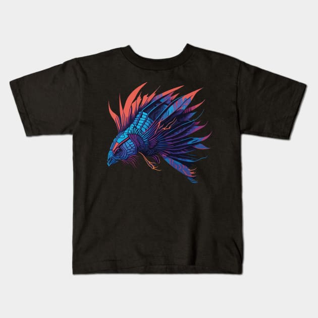 Lion-fish - Colorful Sea Fish Kids T-Shirt by SARKAR3.0